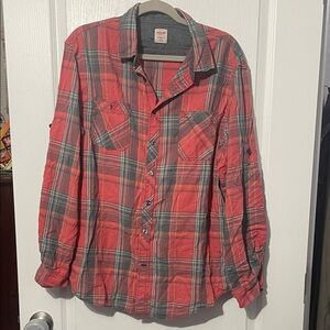 Mossimo Supply Co Plaid Button-Up Shirt